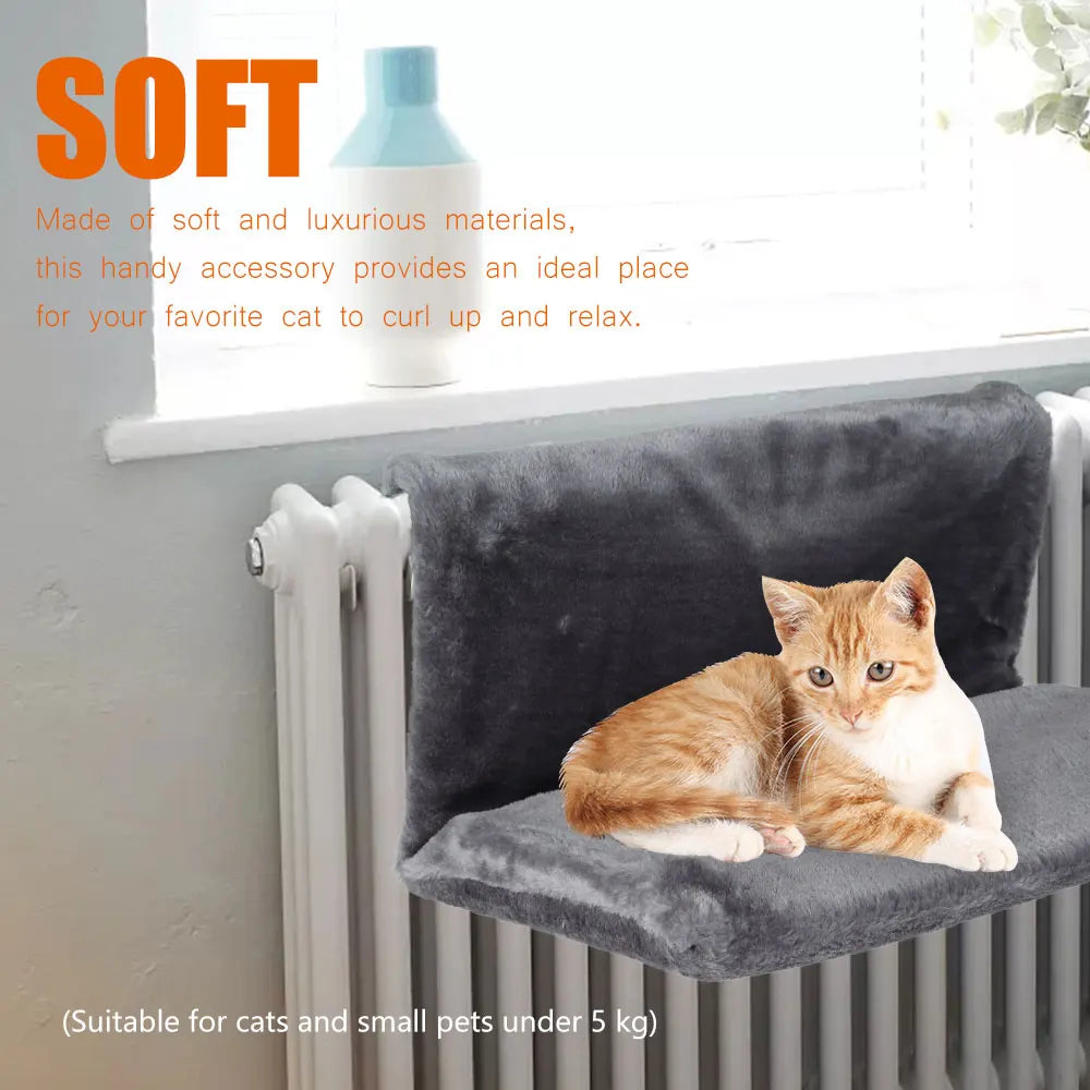 1-5Pc Pet Cat Radiator Bed Hanging Cat Cradle Hammock with Metal Frame Small Pet Animal Hanging Bed Luxury Basket Pet Accessorie