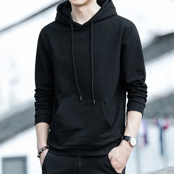 Hoodies 2024 New Men Harajuku Hooded Sweatshirts Casual All-match Pullover Streetwear Sweater Fashion Clothing Sweatshirt Hoodie