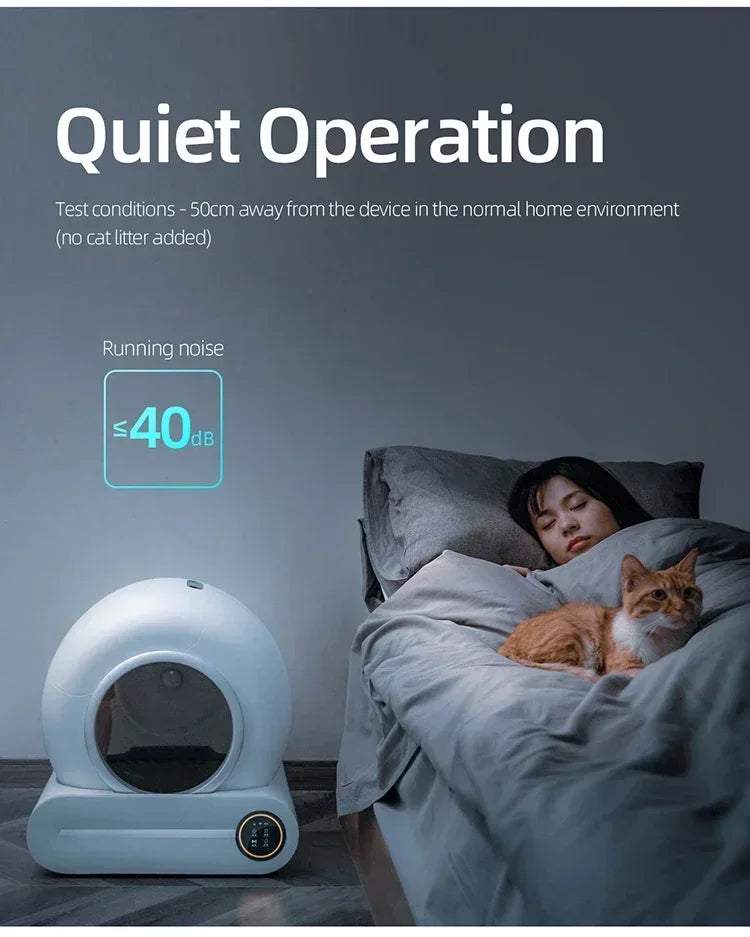 Fully Automatic Smart Cat Litter Box Large Capacity Cat Litter Box APP Remote Control Smart Cat Litter Box Pet Supplies