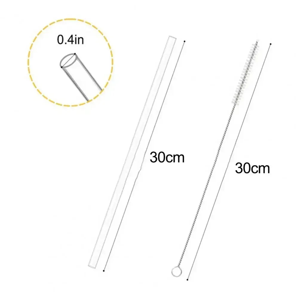 Replacement Straw Compatible with Stanley 20 Oz 30 Oz 40 Oz Cup Tumbler, Reusable Straws with Cleaning Brush
