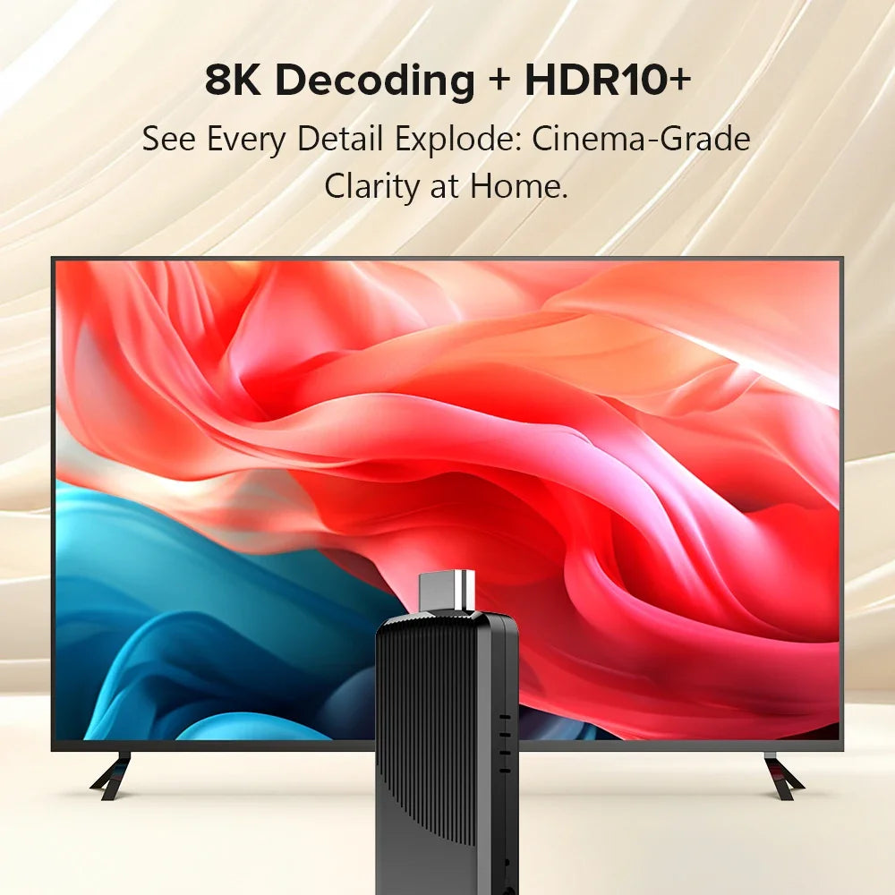 Updated TV98 ATV X9 TV Stick Android 14 Allwinner H313 Quad Core Wifi 4G 5G BT5.0 Voice Remote Smart TV Box HD 4K 8K iptv Stick
