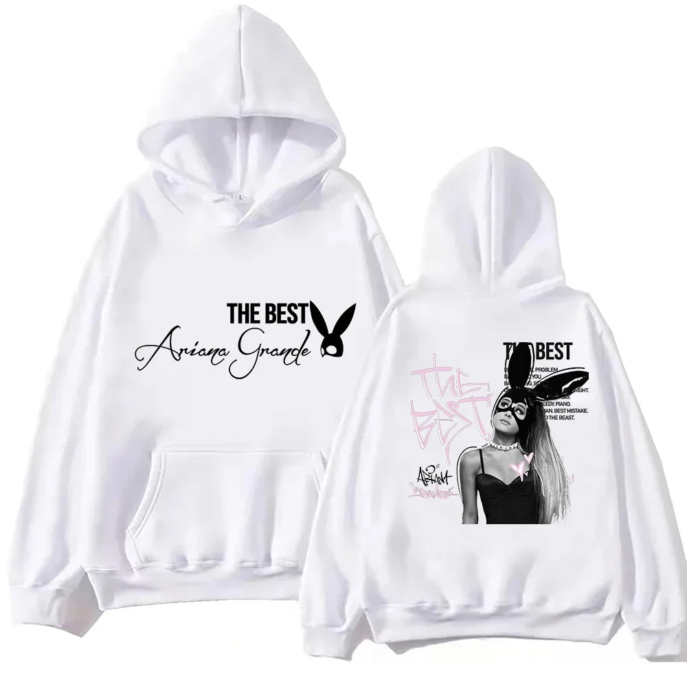 2025 Ariana Grande Hoodie Classic Harajuku Hip Hop Men's Fashion Casual Sports Hoodie