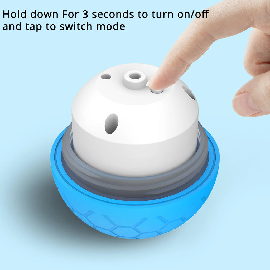 Electric Interactive Dog Ball Toys With Led Lilght Automatic Moving Smart Ball Dog Color Changing Bouncing Rotating Pet Products