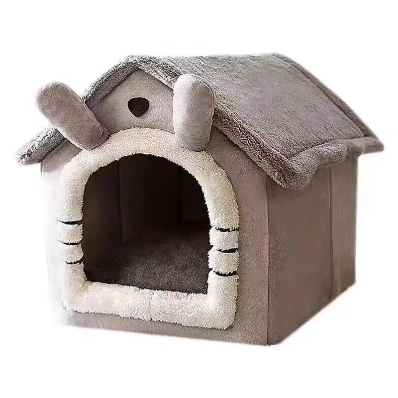 Cat House Semi-Enclosed Four-Season Universal Pet Nest Small Pet Shelter Washable Pet Supplies
