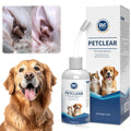 PetClear 60ml Natural Ear Drops - Dogs Cats Ear Care, Mite/Wax/Odor Removal, Itch Relief, No Stinging/Residue, Soft Dropper