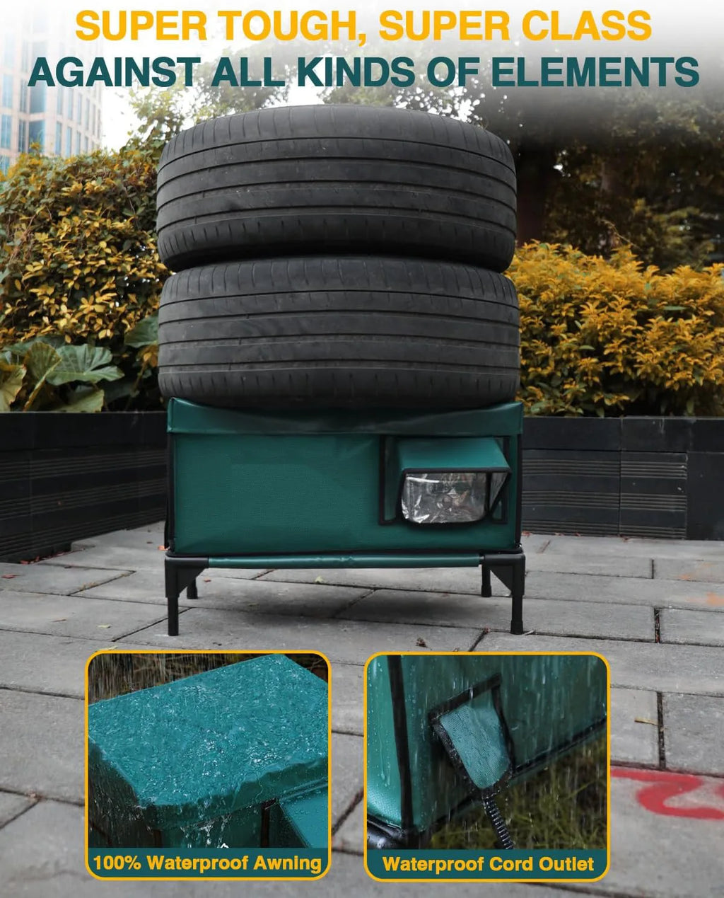 Indestructible Heated Cat House For Outside Waterproof Safe Outdoor Cat Shelter With Heater For Cat