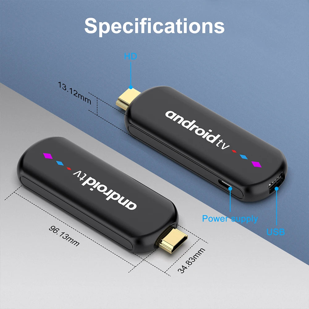 Amlogic S905L Quad Core Android TV Stick 4K Video WiFi BT Voice Assistant Remote Control Media Player Smart TV Box H96 Max