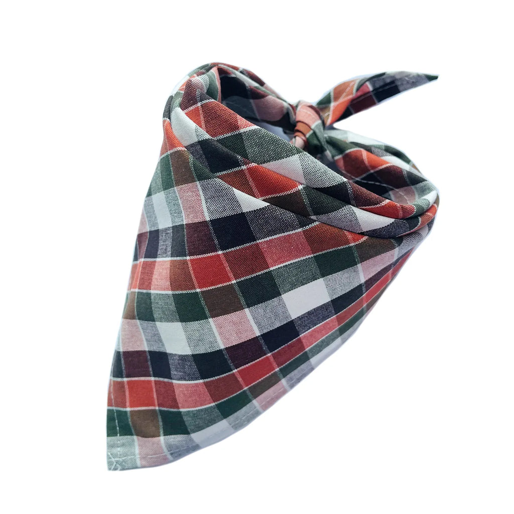 30/50pcs Cotton Plaid Dog Bandanas Thin Style Small Large Dog Scarves Bibs Collar Pet Dog Accessories for Summer