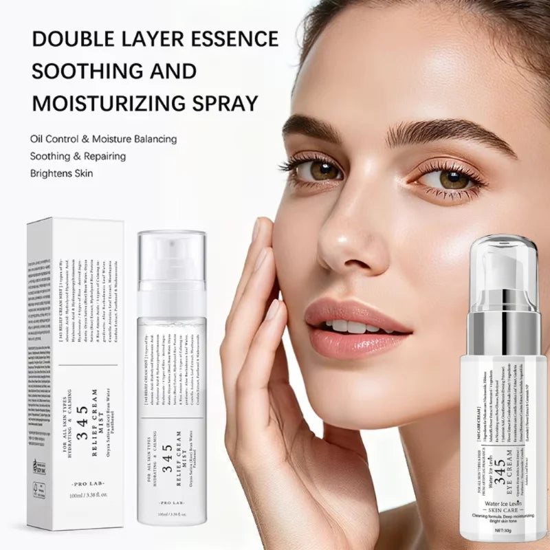 345 Sooth Cream Toner Camellia Leaf Centella Asiatica Extract Refresh Non-sticky Hydrate Dry Dehydrated Smooth Soft Complexion