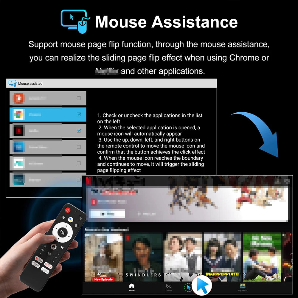 Amlogic S905L Quad Core Android TV Stick 4K Video WiFi BT Voice Assistant Remote Control Media Player Smart TV Box H96 Max